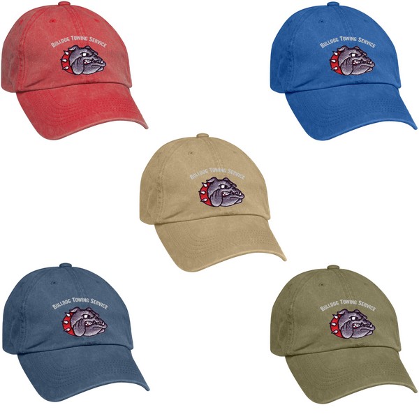 AH1022 Washed Cap With Embroidered Custom Imprint